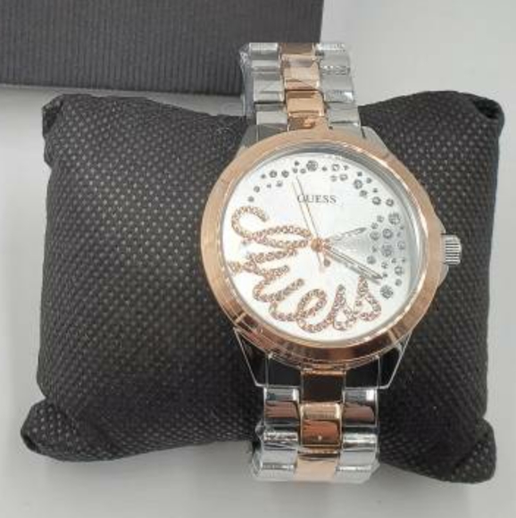 *** SOLD**Silver and rose gold tone Guess Watch - Picture 3 of 4